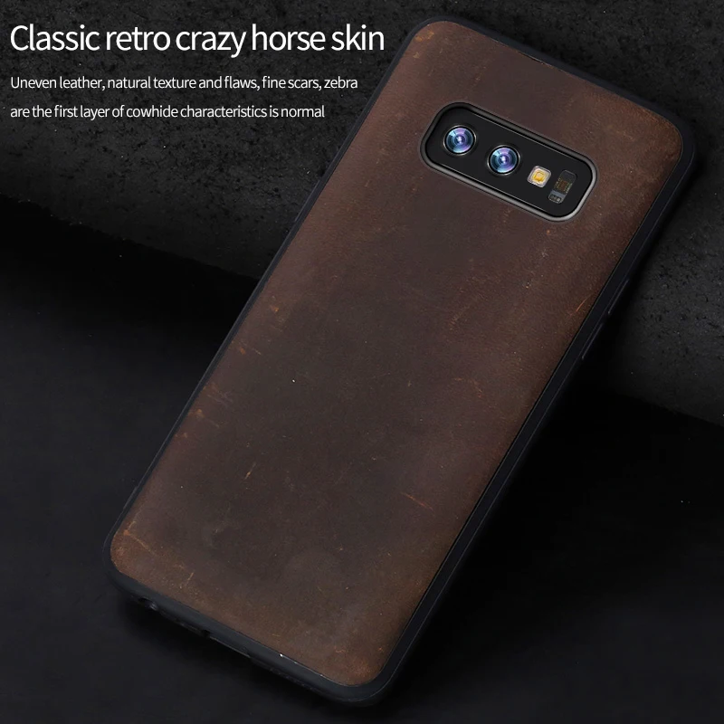 Чехол из натуральной кожи для Samsung Galaxy s10 plus S20 Ultra S8 S9 Plus A50 A70 A51 A30 a71 2018 Note 10