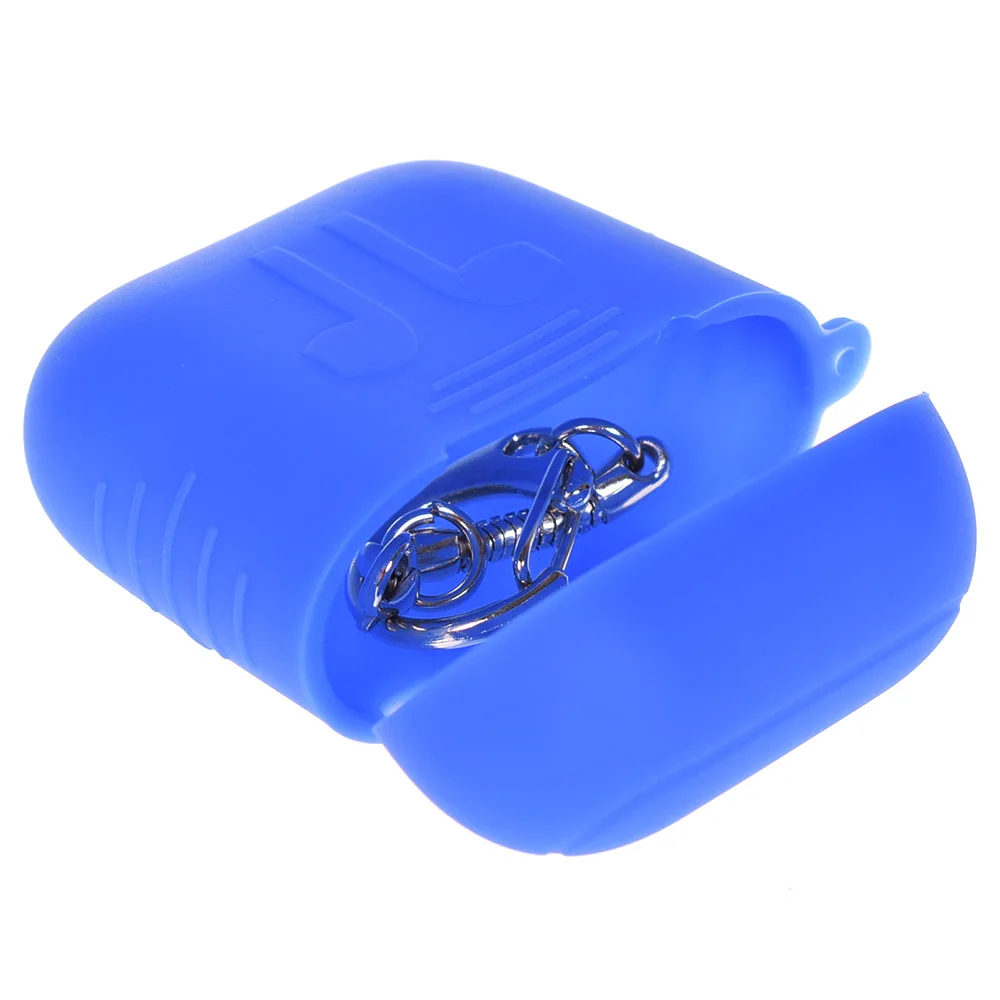 

1 pc TPU Silicone Bluetooth Wireless Multi-color dirt resistant Earphone Case For AirPods Charging Box Protective case with Hook