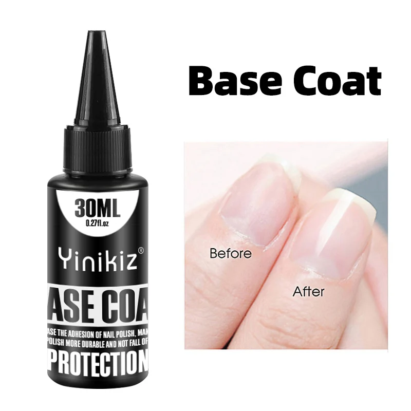 Yinikiz закаленное покрытие для ногтей без протирания базовое и топовое матовый