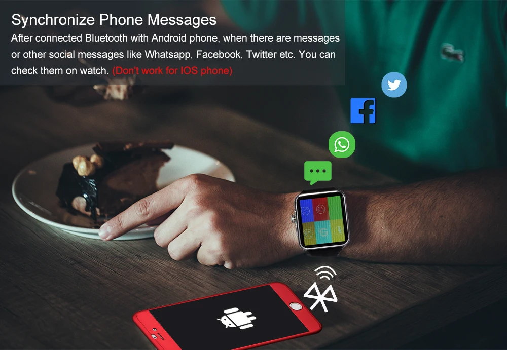 LYKL Bluetooth Смарт часы X6 Спорт Шагомер Смарт часы с камерой поддержка sim-карты Whatsapp Facebook для Android телефон