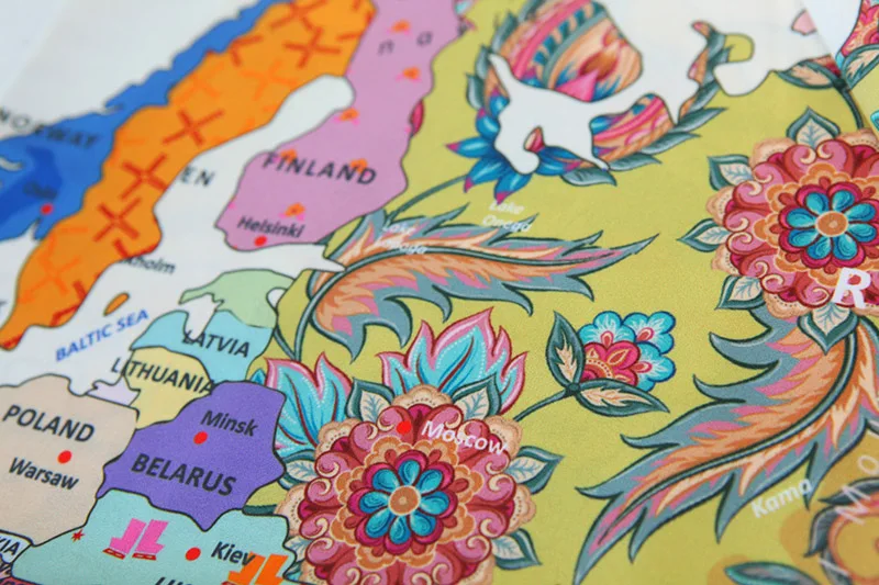 Карта мира настенный гобелен с принтом животных, панды, мандалы, цветы, гобелены на стену, ковер, одеяло, украшение для детей, тканевые гобелены
