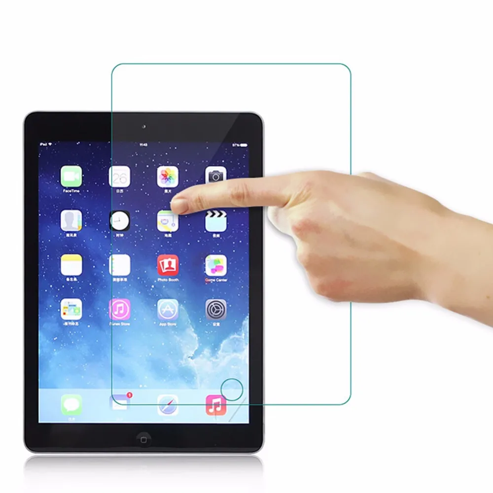 Защита экрана из закаленного стекла для iPad 9 7 2018/2017 Pro Air/Air 2 Premium с защитой от