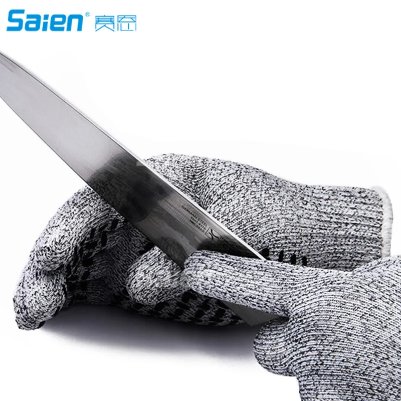 Защитные перчатки для резки-Защита высокого качества 5 силиконовая Нескользящая