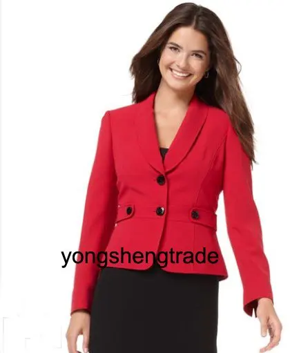 Женщины Юбка Костюмы Леди Одежда На Заказ Дамы Две Кнопки Пиджак и в Складку 475 |