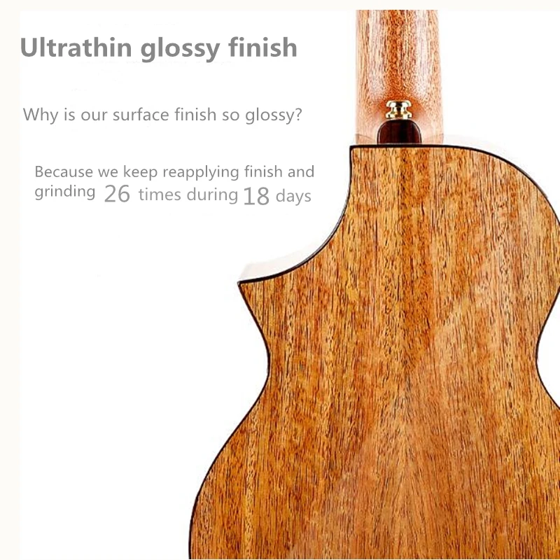 Enya MG6 Гавайские гитары укулеле 2" 26" 3A из твердого дерева манго ukelele концертная гитара тенор Гавайи 4 струнные Музыкальные инструменты профессионалов