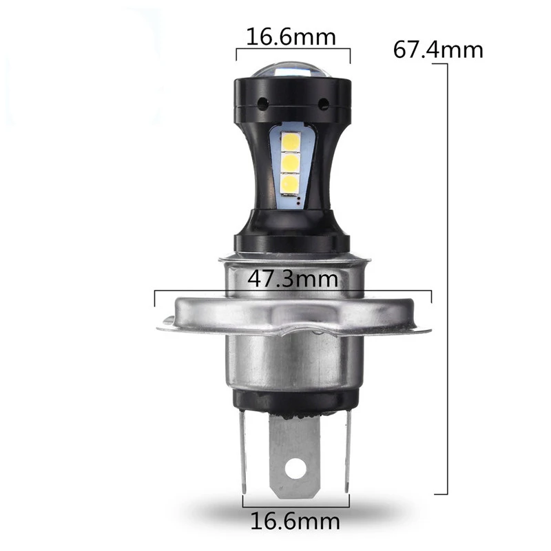 1 шт. H4 3030 18SMD автомобильные мотоциклетные светодиодные фары Противотуманные