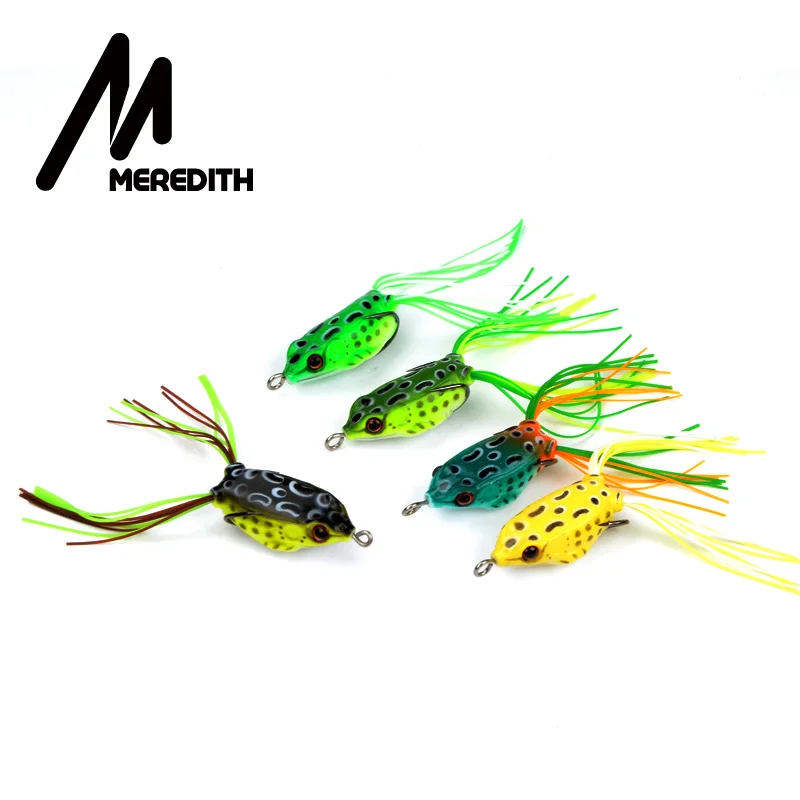 MEREDITH, 4,5 г, 4 см, приманки для ловли лягушек, плавающие, для ловли на вершине, приманки для ловли лягушек, мягкие приманки для ловли змееголовых басов