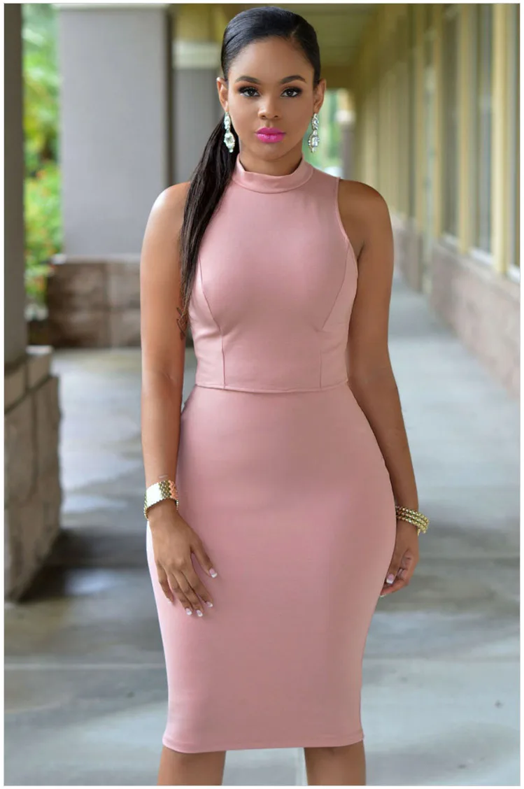 Элегантное женское повседневное офисное платье с раздельным низом рукав