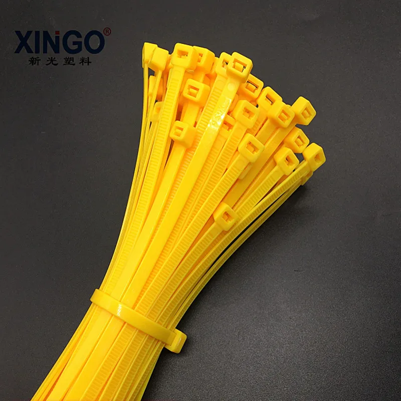 Xingo 8 дюймовые красочные самоблокирующиеся Нейлоновые кабельные стяжки