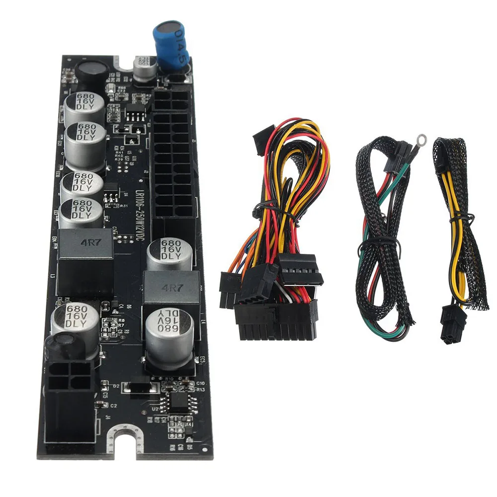 Блок питания постоянного тока ATX 12 в 250 Вт блок Pico 24pin MINI ITX DC для автомобиля PC