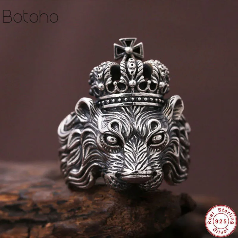 Новые оригинальные кольца из натурального серебра для мужчин мужское кольцо с