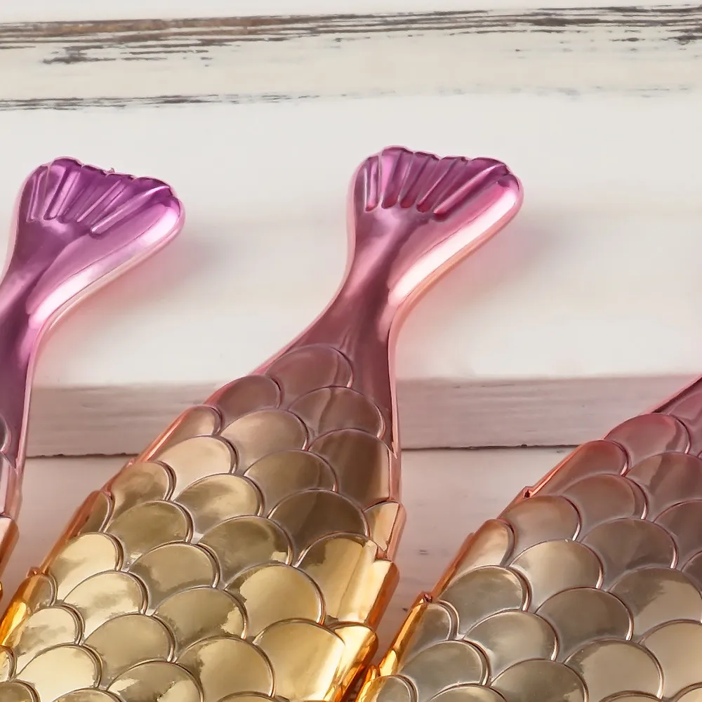 2017 Новый стиль Рыбья чешуя Кисть для макияжа рыбий хвост Нижняя кисть Пудра