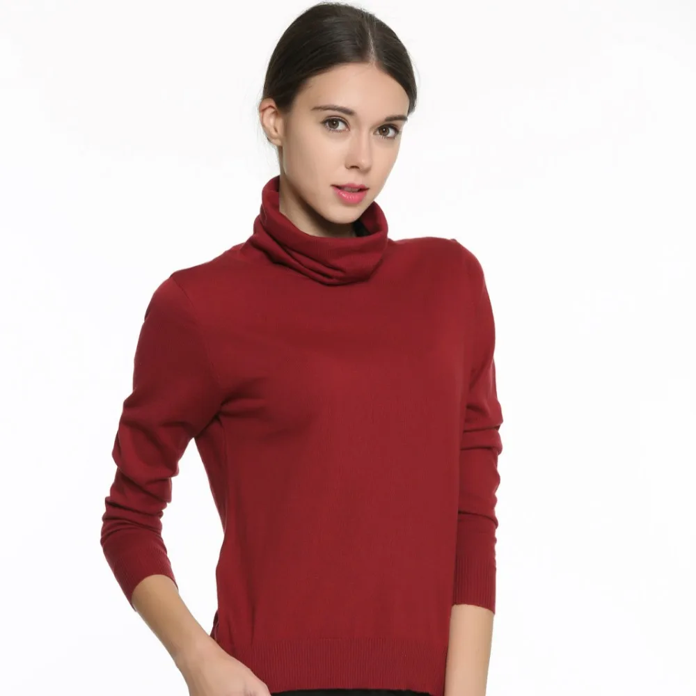 GUIYI теплая Высококачественная шерстяная нижняя рубашка Женская Тонкая шелковая