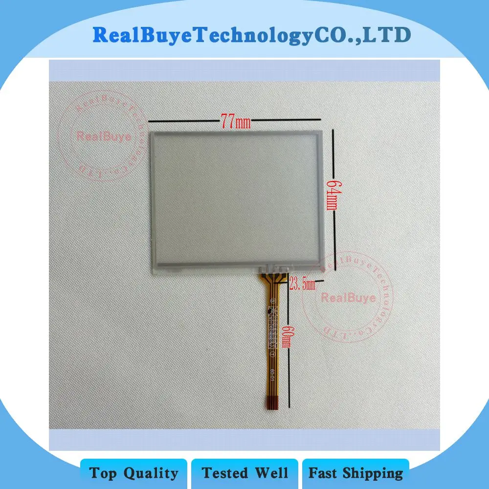 Новый резистивный сенсорный экран 3 5 дюйма 4 провода для замены MP4 MP5 TP GPS 77*64 мм