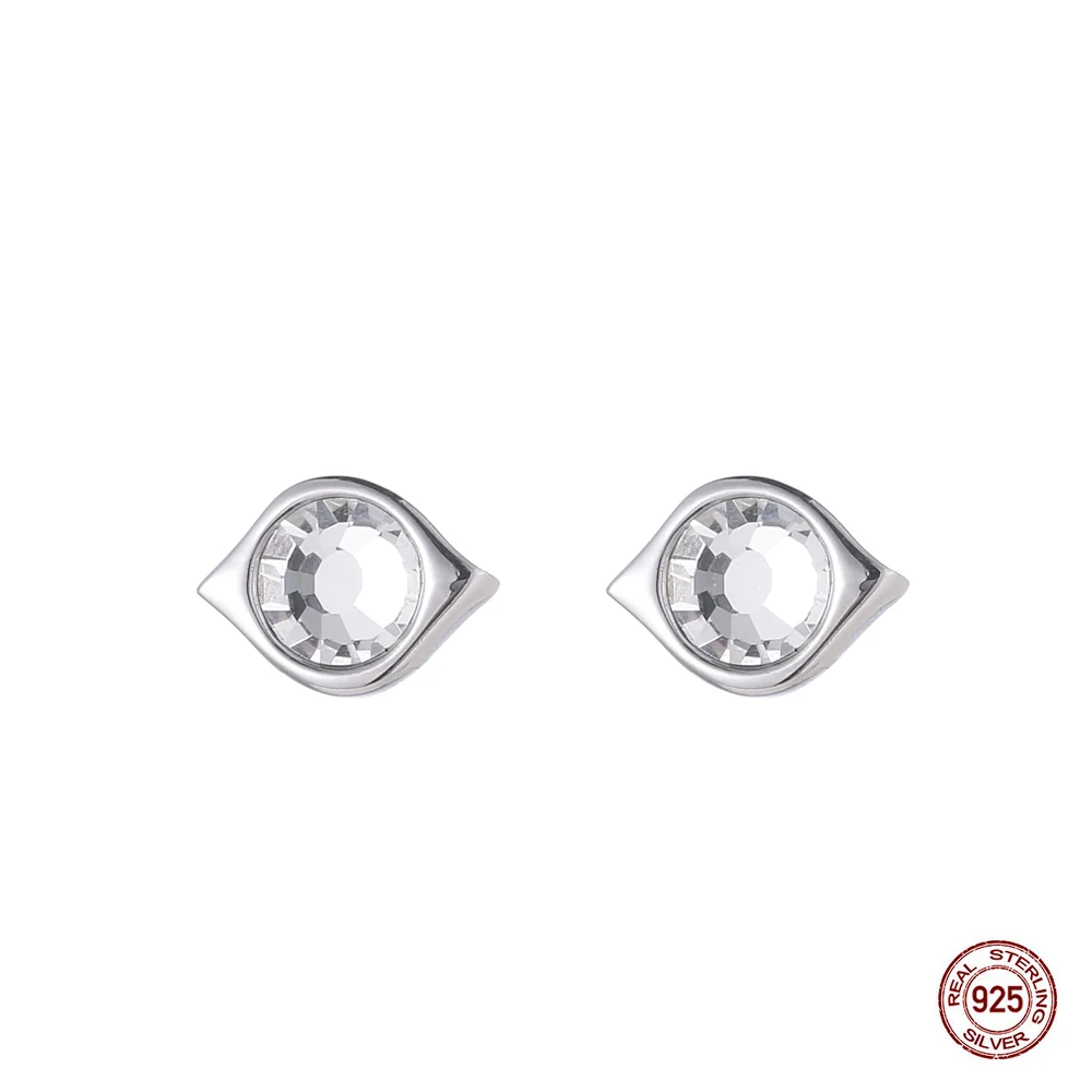 Лидер продаж модные серьги из стерлингового серебра 925 пробы с инкрустированным
