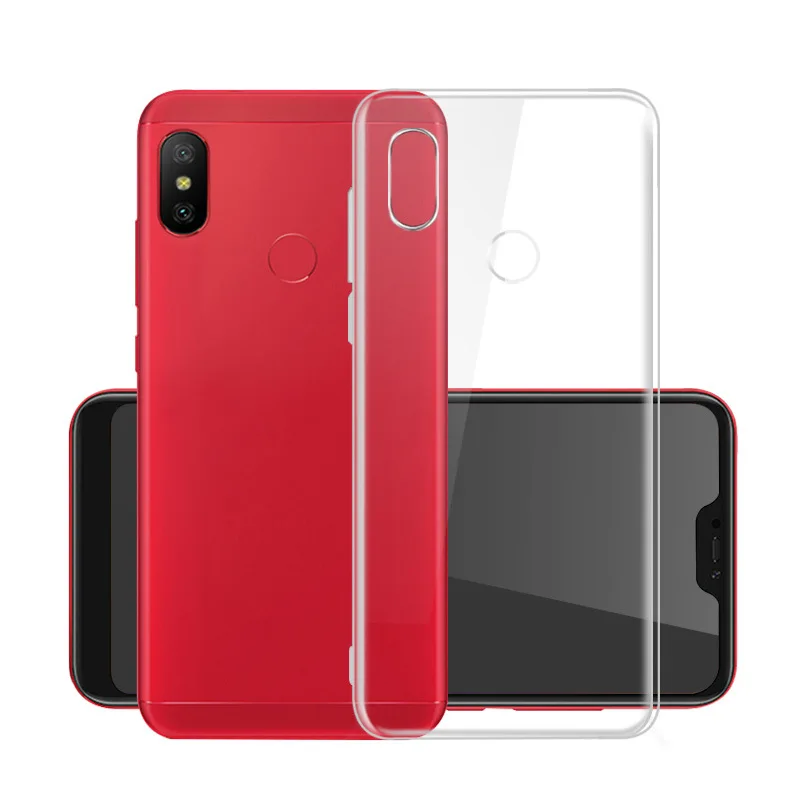Для Xiaomi Note 6 Pro Мягкий силиконовый чехол Прозрачный из ТПУ Чехол для телефона Funda