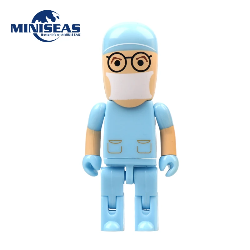 2016 Miniseas Usb флеш-накопитель реальная емкость доктор в виде медсестры 8G/16G/32G/64G