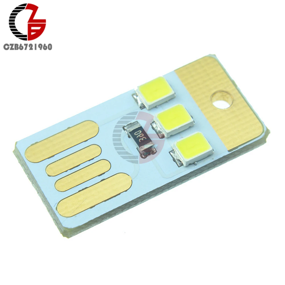 Мини светодиодный ночник USB power Белый ModelLight карманная карточная лампа светодиодный брелок Портативный