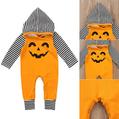Emmababy новый милый подарок на Хэллоуин для новорожденных с капюшоном длинным