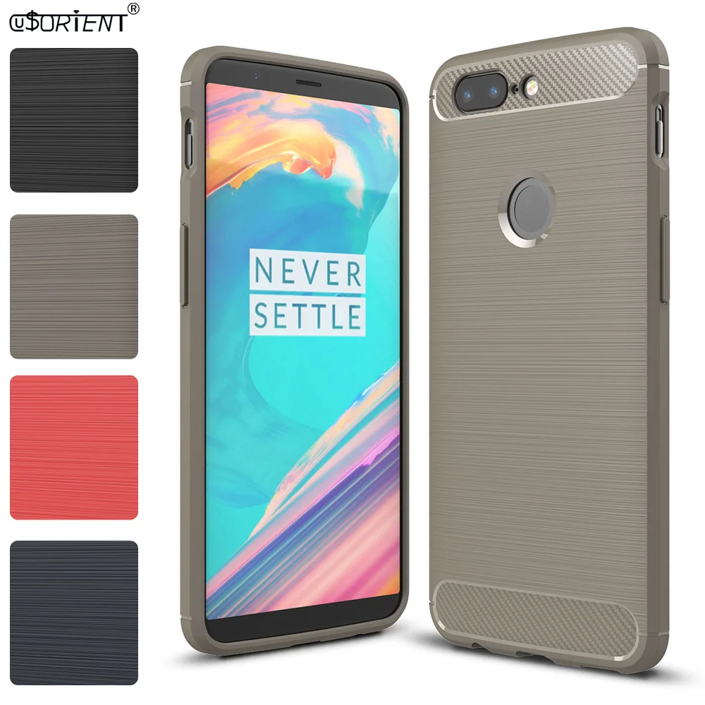 Противоударный чехол для Oneplus 5T A5010 мягкий силиконовый бампер из углеродного