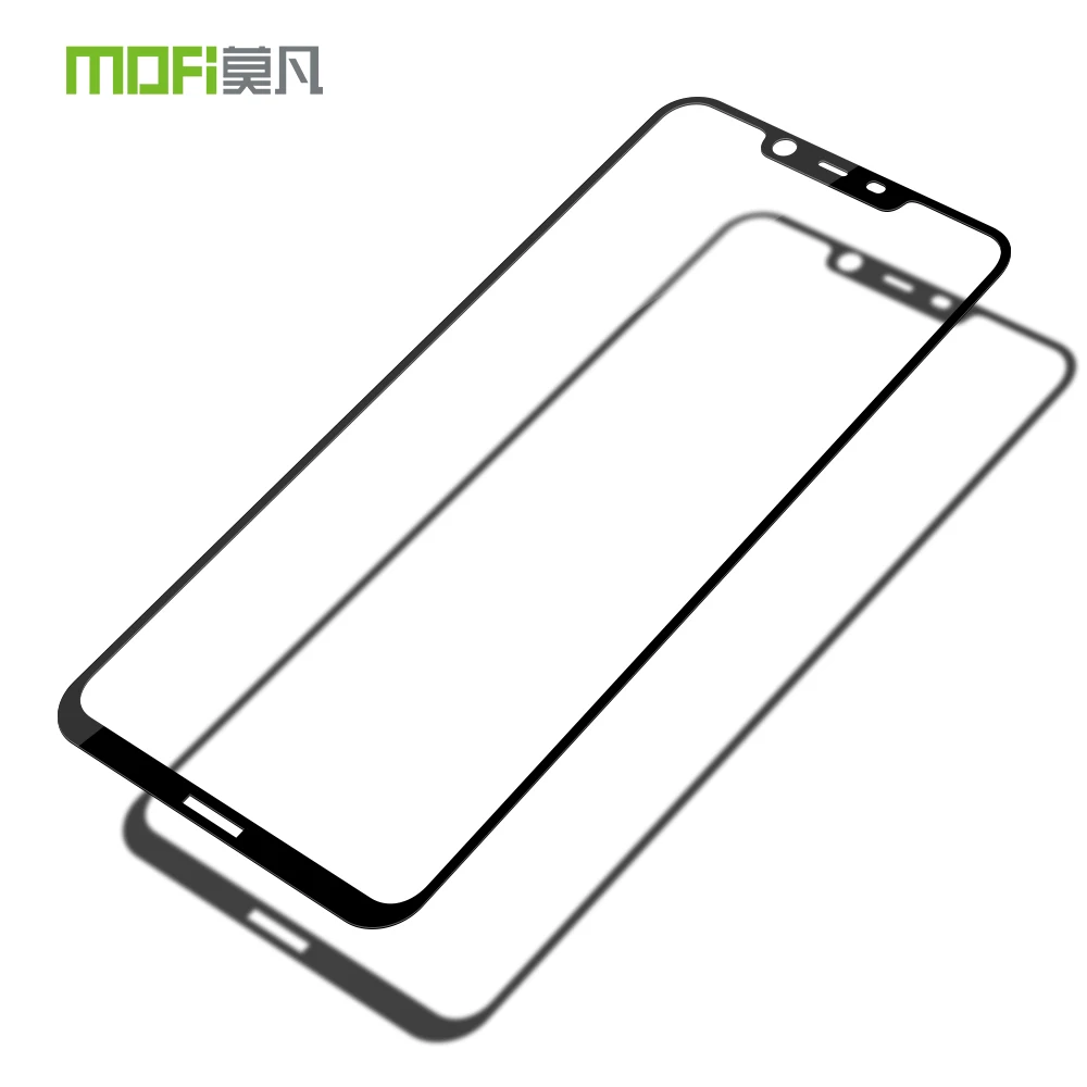 Black MOFI для Nokia X7 закаленное Стекло для Nokia 8,1 Экран Защитная пленка с полным покрытием ЖК-дисплей защитный Стекло пленка Экран защита противоударный - Цвет: Black