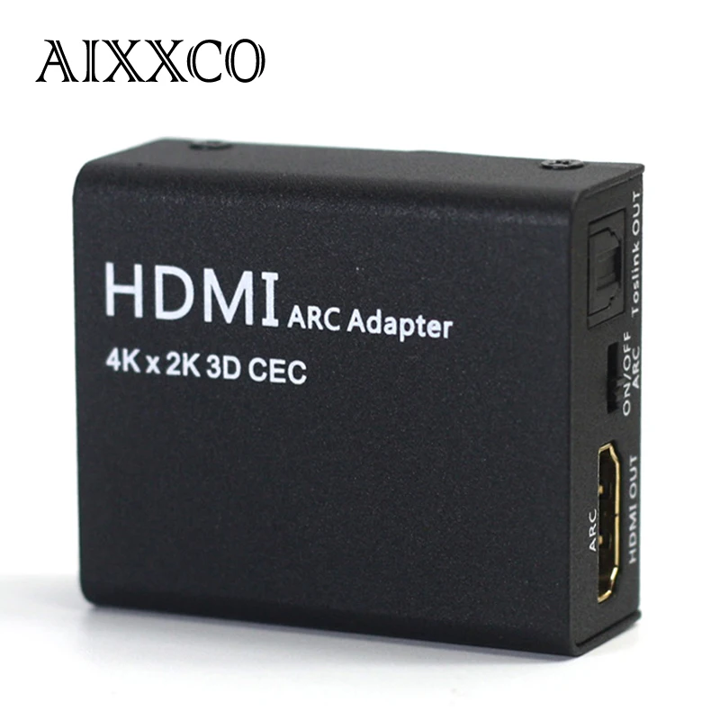AIXXCO Новый HDMI ARC адаптер к с оптическим/Toslink аудио конвертер 4k 1080P CEC|hdmi to hdmi adapter|hdmi