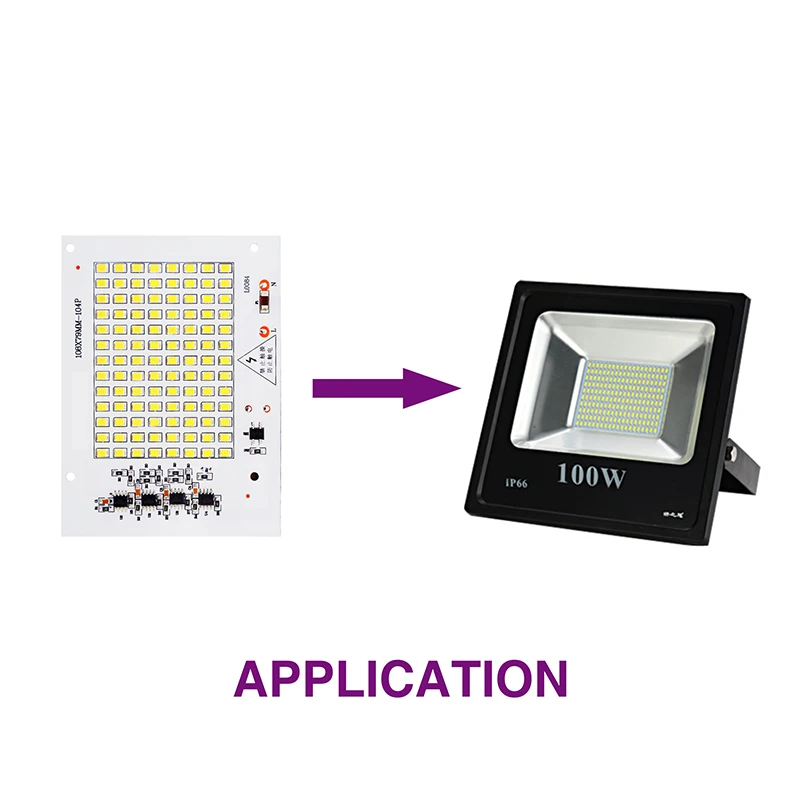 SMD СВЕТОДИОДНЫЙ лампы светильник чип Smart IC AC 220 240V 50W 30W 20W 10W DIY для напольный