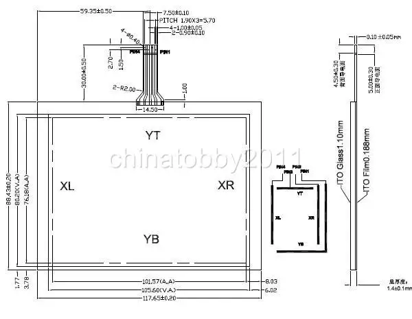 Skylarpu 5 дюймов 4 провода резистивная сенсорная панель + USB карта контроллера для