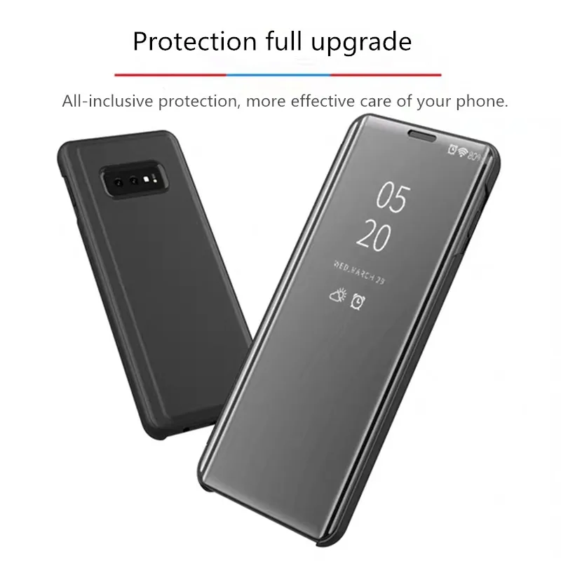 Роскошный зеркальный кожаный флип чехол для Xiaomi Redmi Note 7 6 Pro 5 Plus 6A 4 4X Чехлы mi 9 8 Lite A2