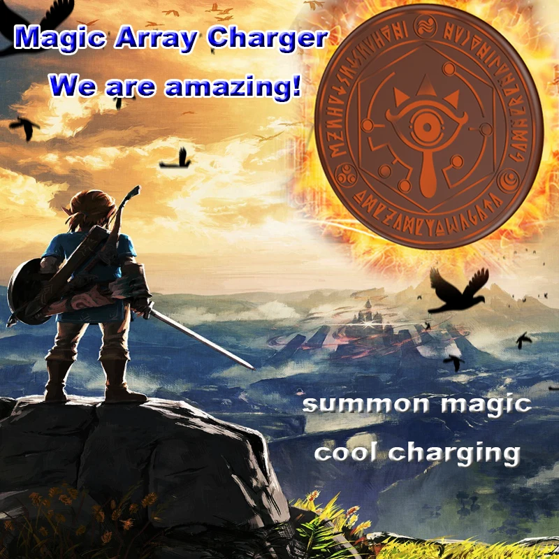 Новинка 2019 беспроводное зарядное устройство с комиксом Magic Array 10 Вт волшебное