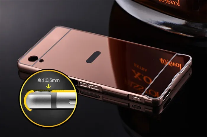 Для sony Xperia XZ XZ1 Compact XZS XP XA XA1 XA2 Ultra Plus чехол роскошное Гальванопокрытие зеркальная алюминиевая рамка+ жесткий чехол из поликарбоната