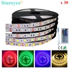 СВЕТОДИОДНАЯ лента SMD 5050 RGB, 30 шт., 5 м, 300 светодиодов, 12 В постоянного тока, IP20