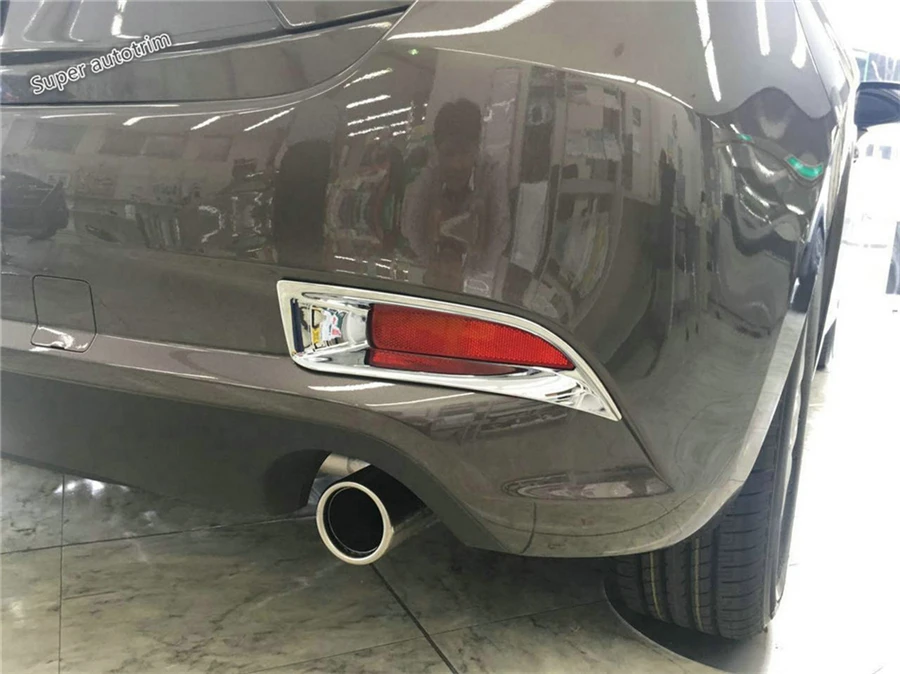 

Lapetus Tail Rear Fog Lights Lamp Protection Cover Trim 2 Pcs Fit For Mazda 3 AXELA Hatchback 2017 2018 ABS Accessories Exterior