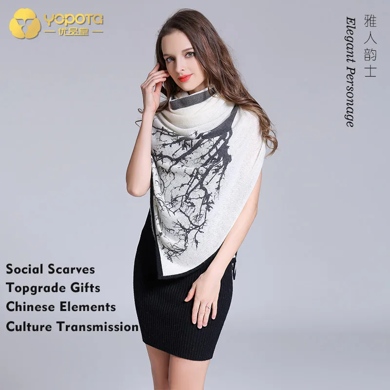 

Yopota pure cashmere luxury scarves supersize shawl brand new keep warm high end scarves topgrade gift free shipping