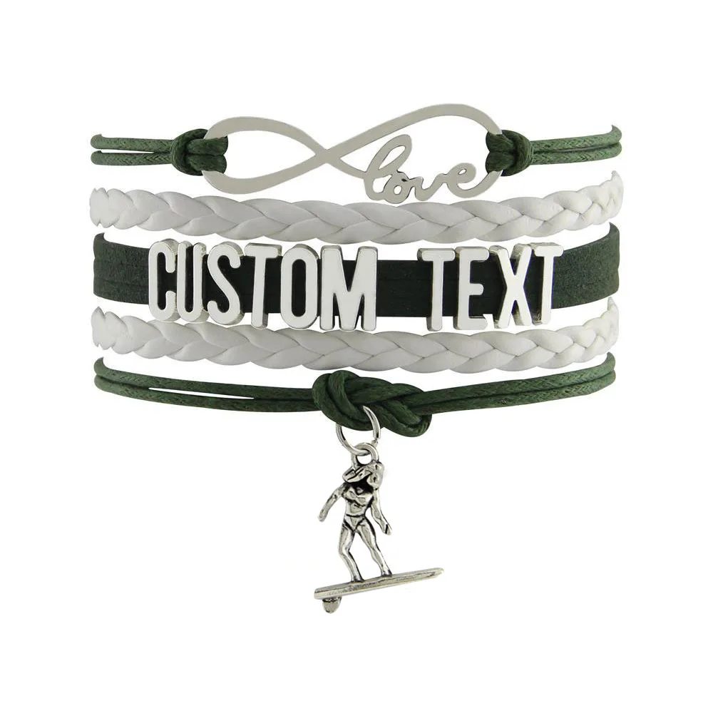 2019 модные ювелирные изделия на заказ тест-скейтборд Мальчик Шарм Браслет Лучшие