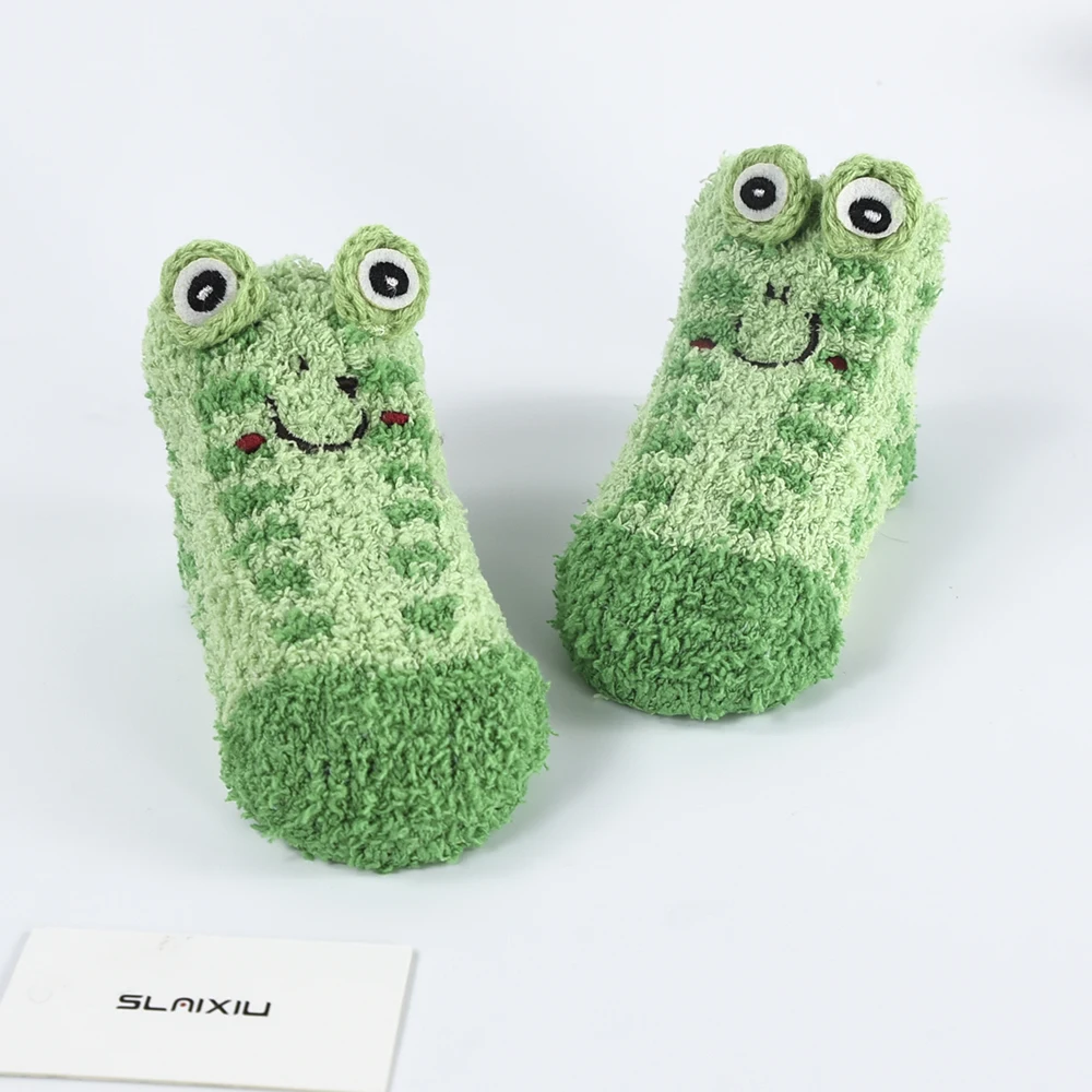 Набор из 4 шт. с принтом милых животных детские носки противоскользящие Носки для