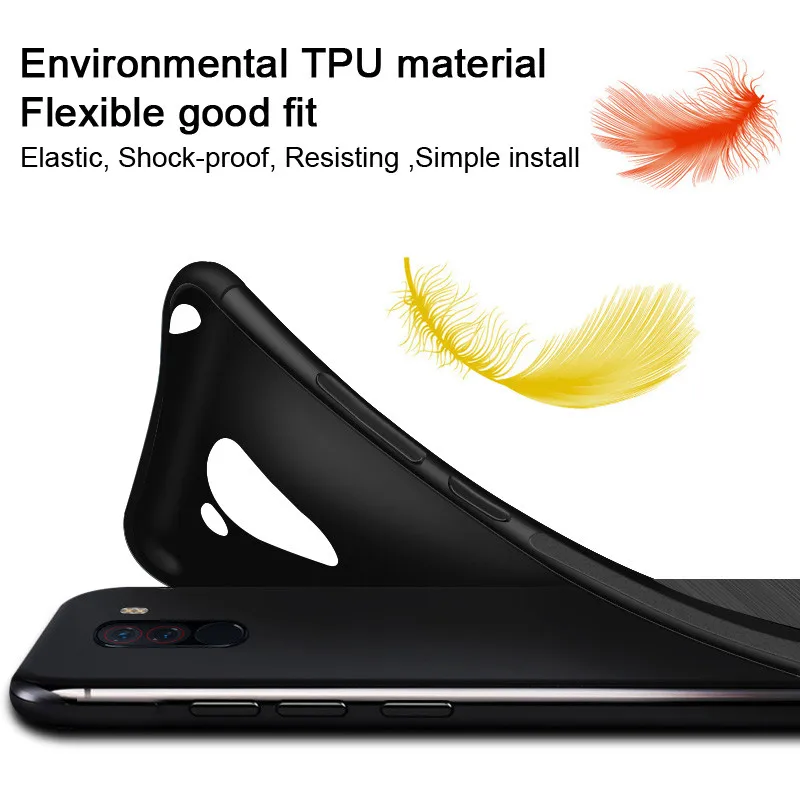 IMAK For Sony Xperia XZ4 Compact Case Vega Shockproof Conners Carbon Fiber Soft TPU Back Cover | Mobile Phone Cases &amp Covers