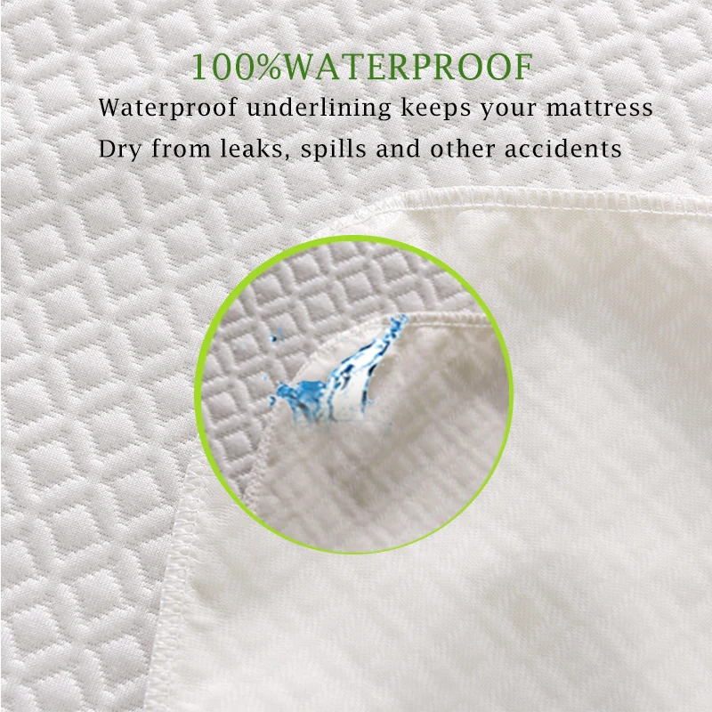 LFH бамбуковый жаккардовый коврик для матраса с защитой от клещей вязаный