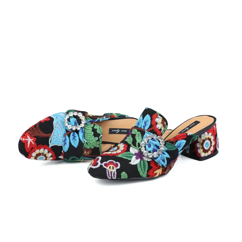 Stylesowner/оригинальные брендовые модные шлепанцы с вышивкой женские туфли на