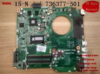 Материнская плата DA0U82MB6D0 для hp 15-N 15-N028TX с процессором I5 Серии 736377-001 736377-501 Материнская плата для ноутбука полностью протестирована