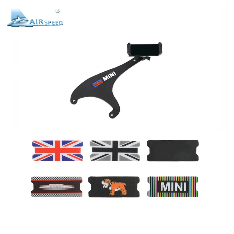 airspeed for mini cooper f60 countryman accessories union jack bracket car phone holder steering wheel rear phone mobile mount free global shipping