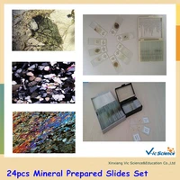 24pcs mineral prepared slides set