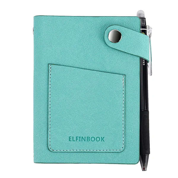 Light Green Elfinbook мини умный многоразовый блокнот дневник блокнот винтажный кожаный Elinbook бумажный блокнот канцелярский подарок журнал путешественника - Цвет: Light Green
