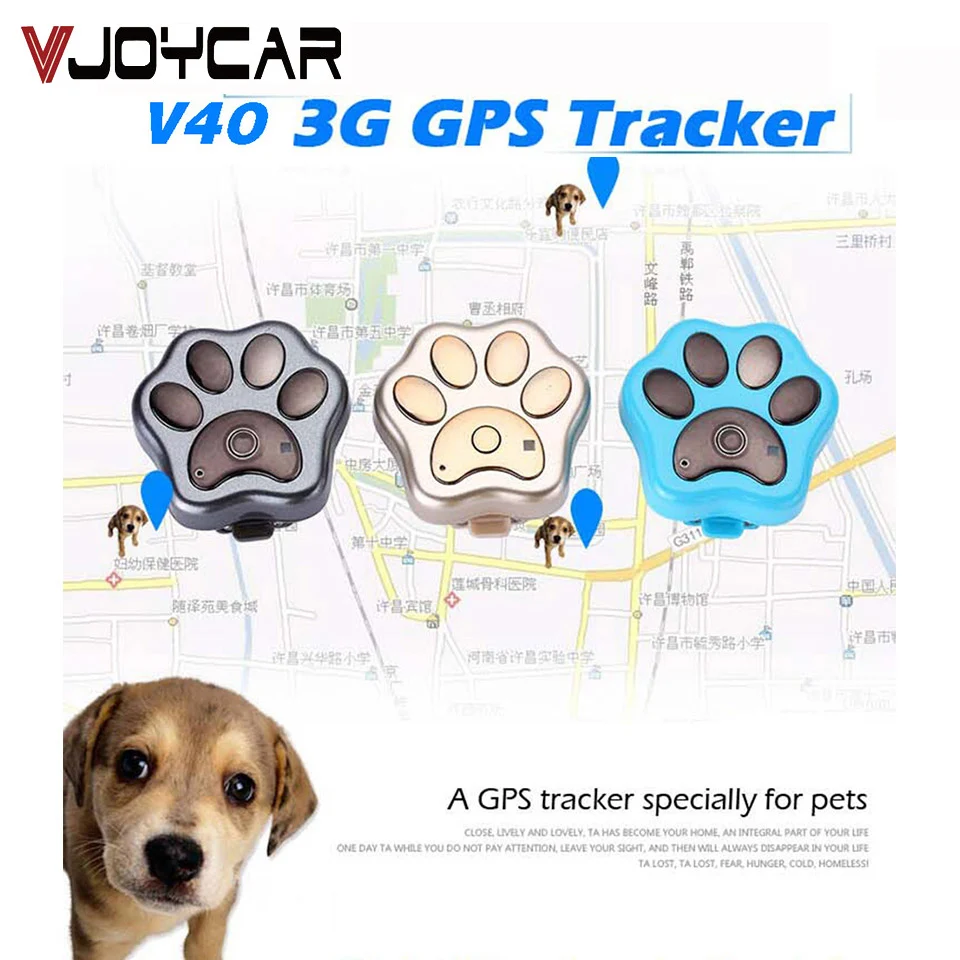 GPS трекер WCDMA 3G V40 для домашних животных мини устройство отслеживания GSM Wi Fi с