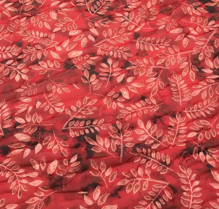 Оптовая продажа осенние листья из шифона и тюля ткани свадебные платья печать