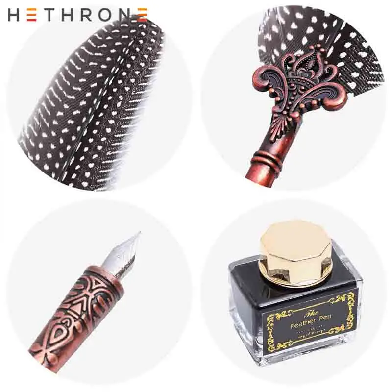 Hethrone волновой точки чернила перьевая ручка Винтаж перо Носки с рисунком