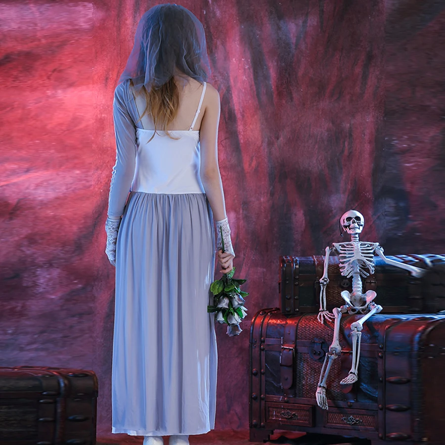 Призрак невесты ад богиня зомби Дьявол Ангел платья Косплей Костюм Disfraces Adultos Disfraz