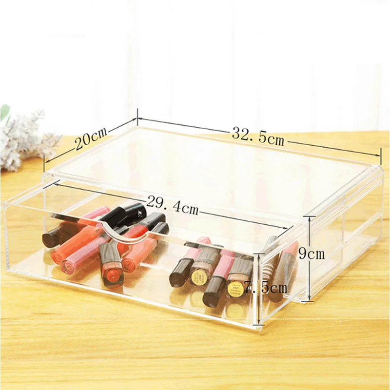Органайзер для макияжа держатель инструменты лак ногтей коробка прозрачный