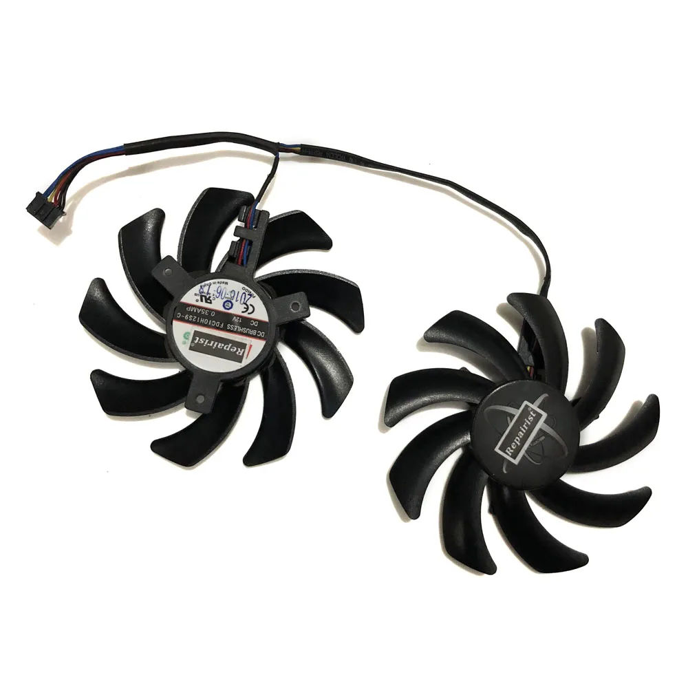 2 шт./компл. FDC10H12S9 C VGA GPU радиатор Графика вентилятор для XFX R9 285/280/290/290X/280X RX 480/470