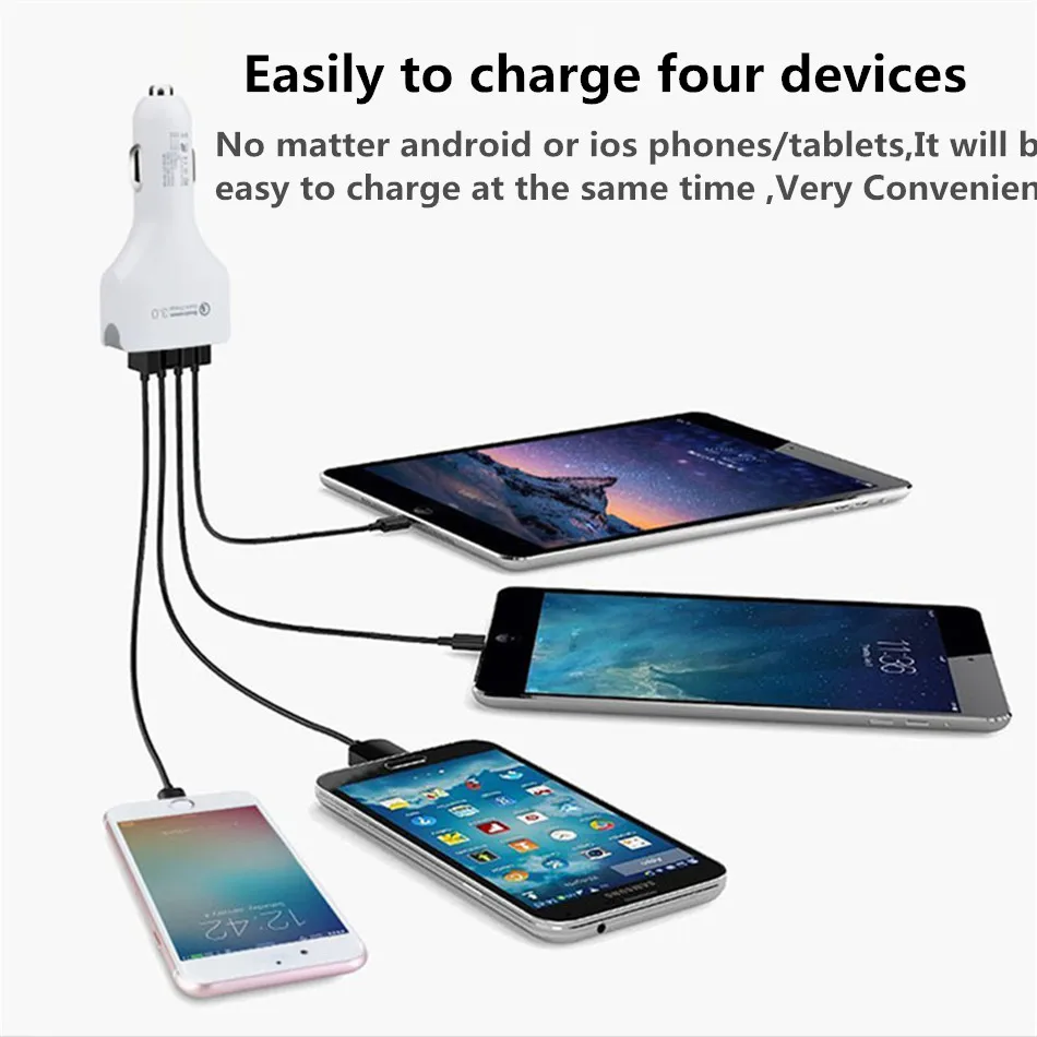 CRDC Быстрая зарядка 3,0 USB Автомобильное зарядное устройство для iPhone samsung huawei Xiaomi Мобильный телефон QC 3,0 быстрое автомобильное зарядное устройство для телефона автомобильное зарядное устройство